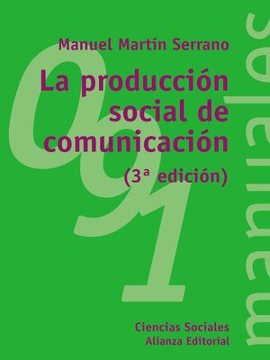 cover image of La producción social de la comunicación
